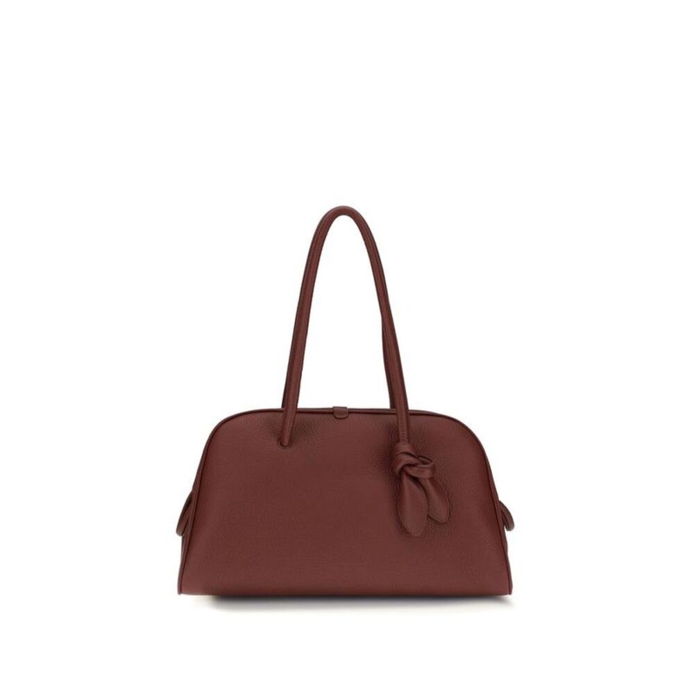 Jacquemus Bordeaux Calf Leather Bos Taurus Shoulder Women's Bag